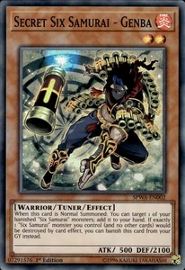 Secret Six Samurai - Genba Super Rare Spirit Warriors SPWA-EN002 LP - Picture 1 of 2