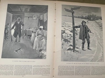 A B Frost - Peter Newell-Original plates from Harper's Weekly Magazine-ca 1845 - Image 1 of 3