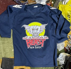 Vintage Beast of New Haven AHL Hockey Trikot Jugend Medium unbedruckt KONTAK - Bild 1 von 6