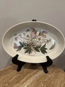 Portmeirion Giardino Botanico 14 3/8" x 9 3/8" Rosa di Natale Piatto da portata ovale - Foto 1 di 5