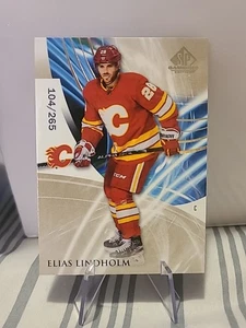 2020-21 SP GAME USED ELIAS LINDHOLM 104/265 CALGARY FLAMES #83 - Picture 1 of 2