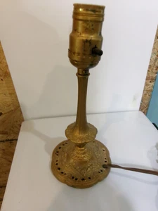 BASE DE LÁMPARA DORADA VINTAGE ORNAMENTADA PARA UNA LÁMPARA TAMAÑO TOCADOR LUZ ARTESANÍAS - Imagen 1 de 4