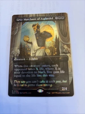 Gray Merchant of Asphodel Halo Foil, An Encyclopedia of Magic Secret Lair #0034 - Image 1 of 2