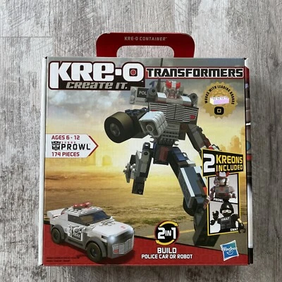 KRE-O Transformers Prowl 2 In 1 Police Car To Robot Set #30690 174/Pcs New. - Image 1 of 3