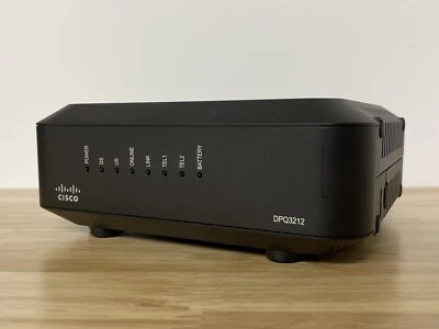Módem por cable Cisco DPQ3212 8x4 DOCSIS 3.0 con adaptador de voz digital integrado  Foto 1 de 4