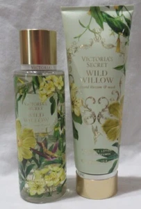 Victoria's Secret Fragrance Mist & Lotion Set Lot of 2 WILD WILLOW almond musk - Picture 1 of 4