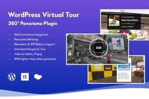 WordPress Premium Plugin Virtual Tour 360 Panorama Plugin - Picture 1 of 1
