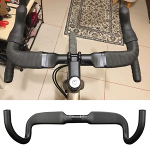Carbon Handlebars Road Bike Outward Angle Drop Bars 31.8mm Bicycle Handle Bar - Picture 1 of 19