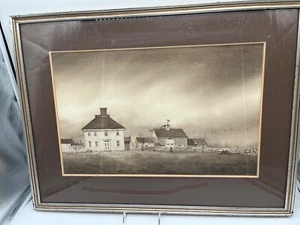 June L Webb watercolor paintings original with frame signed and dated 1977 - Picture 1 of 4