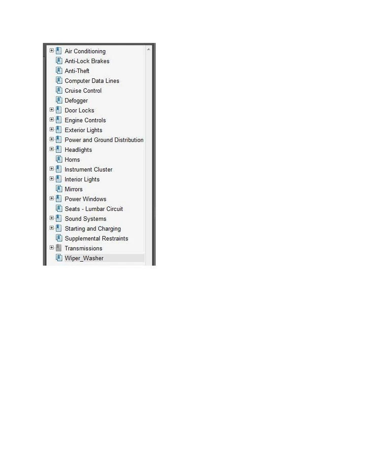 Ford Bronco 1995 Color Wiring Diagram Schematic V8-351 5.8L pdf - Image 1 of 1
