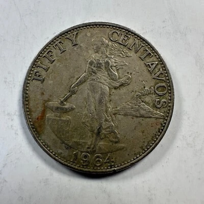PHILIPINES 50 CENTAVOS 1964 - Image 1 of 2