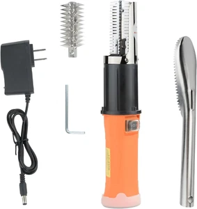 Scaler Pesci Elettrico Senza Fili Utensili,Batteria Ricaricabile 12V Integrata,2 Taglierine H - Foto 1 di 6