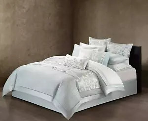 Natori Canton Quilted Duvet Cover Pale Aqua King NA12-2680 - Picture 1 of 2