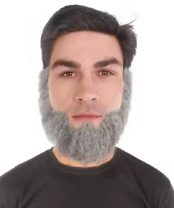 HPO Men's Human Hair Long Beard Cosplay Facial Hair, M-1249 - Picture 1 of 5