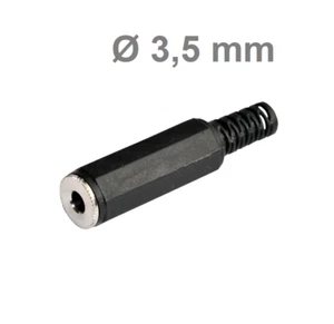 Clavija Conector Jack Hembra Aerea Mono De 3,5 mm - Para Soldar - Imagen 1 de 2