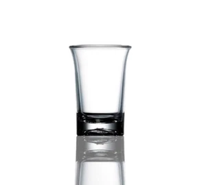 25ml Unbreakable Reusable Clear Plastic Polycarbonate Shot Glasses Pack of 24 - Picture 1 of 12