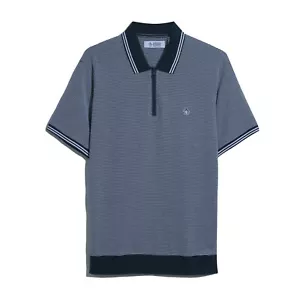 Polo elástico original Penguin para hombre en azul marino talla mediana - Imagen 1 de 1