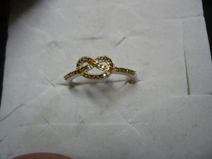 Yellow Infinity Ring Sz. 10 37 diamonds .33tcw MSRP$887 - Picture 1 of 8