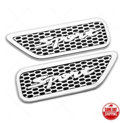 Universal Wing Style Sport Car Side Door Fender Marker Badge Emblem Decorate Foto 1 de 4