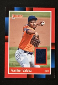 2022 Donruss Retro 1988 Materials Relic Red #R88M-FV Framber Valdez /99
