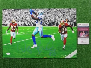 DEZ BRYANT DALLAS COWBOYS SIGNED 12x18 PHOTO "TD" JSA COA - Picture 1 of 4