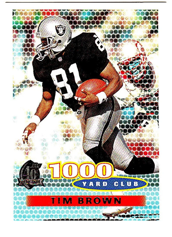 1996 TOPPS 1000 YARD CLUB #248 TIM BROWN Oakland Raiders Football Card - Image 1 of 1