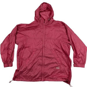 De colección L.L. Chaqueta rompevientos ligera Bean talla XL rosa con capucha anorak con cremallera nailon - Imagen 1 de 9