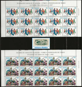 ESPAÑA 1997. EDIFIL 3486/3487. PLIEGO DE 15. "CÓMICS". MNH*** - Imagen 1 de 1