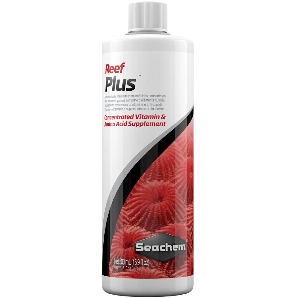 Seachem Reef Plus 500mL Full Spectrum Liquid Reef Supplement for Live Coral - Image 1 of 1