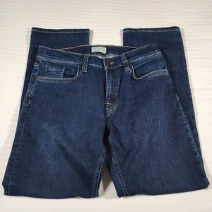 TECOVAS Slim Jeans Mens Sz 32x30 Dark Blue Denim Straight Leg Stretch Western - Picture 1 of 13