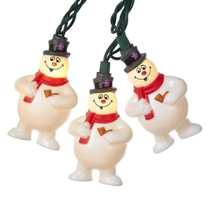 Frosty the Snowman Christmas Tree Holiday Light Set with 10 Lights FT9161 New - Picture 1 of 10