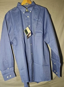 Cutter & Buck MensX XL Blue Plaid Long Sleeve Button Down Collar Shirt Hummer - Picture 1 of 12