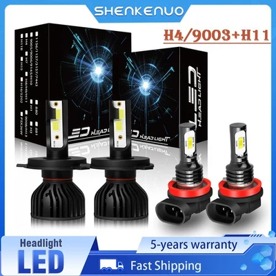 Para Mazda 2 2011-2017 - 4x Faros LED Faros Antiniebla Bombillas de haz alto y bajo 6000K Foto 1 de 4