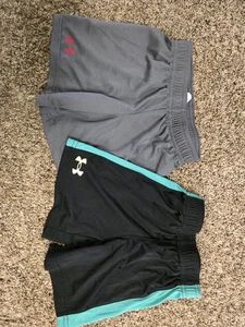 4T UNDER ARMOUR SHORTS. 2 PAIR - Picture 1 of 2