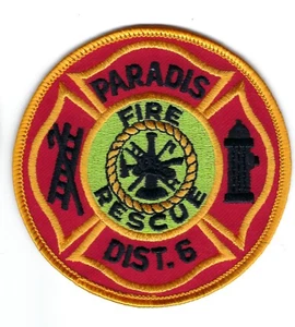 Paradis (Ouachita Parish) LA Louisiana Fire Rescue Dist. 6 Aufnäher - NEU! - Bild 1 von 1