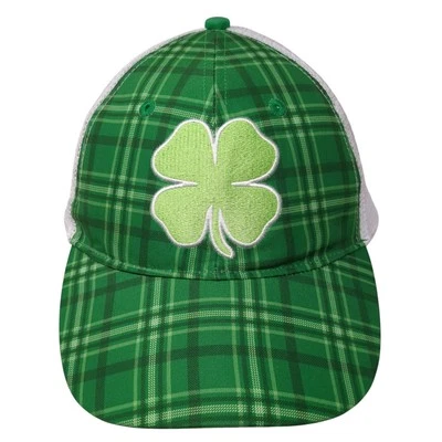 Sombrero de camionero Wild Clover Snapback verde sistema operativo malla ajustable espalda tartán a cuadros Foto 1 de 4