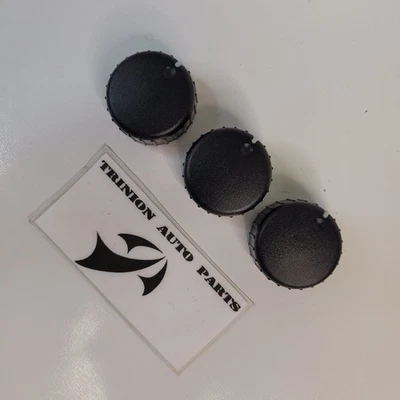 Dodge Dakota 2001-2004 aire acondicionado calefacción perillas negras juego de 3 OEM Foto 1 de 4