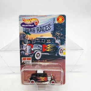 UH Hot Wheels '32 Ford Coupe Collectibles Drag Races SE W/ Protector *Read Descr - Picture 1 of 12