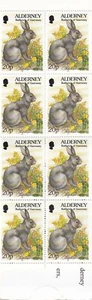 Alderney 1998 Yvert #C121 Wildlife Rabbits MNH-VF - Bild 1 von 2