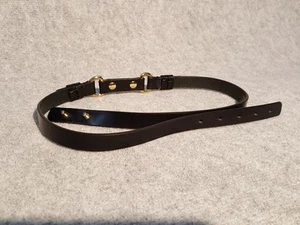 Dsquared2 Cintura in Pelle Colore Nero Oro Come nuova Taglia M Lunghezza 93 cm - Imagen 1 de 4