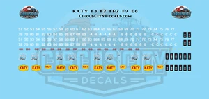 MKT Missouri Kansas Texas Railroad F3 F7 FP7 F9 FA E8 Decal Set S 1:64 Scale - Picture 1 of 1