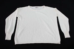 Becool Women's Long Sleeve Knitted Pullover Sweater CG2 Cream Size M/L NWT - Picture 1 of 3