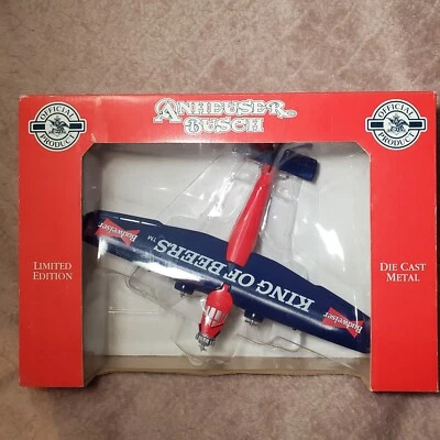 Budweiser AB003 King Of Beers Ford Tri-Motor Diecast Plane Bank Official Product - Image 1 of 4