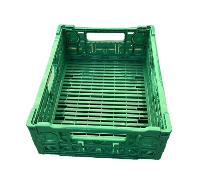 10 x Foldable Plastic Modular Euro Storage Boxes 400 x 300 x 120mm Potting Trays - Image 1 of 4