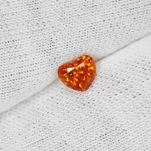 0.92Cts Mejor Brillo Coca Naranja Espesatita Natural Granate Corazón..!!! - Imagen 1 de 2