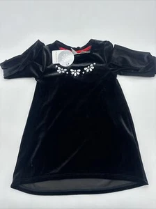 Tahari Long Sleeve Shirt Youth Girl Small Black Rhinestone…#3943 - Picture 1 of 8