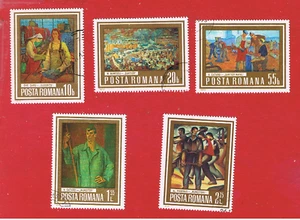 Romania #2443-2447 VF used Paintings short set Free S/H - Picture 1 of 1