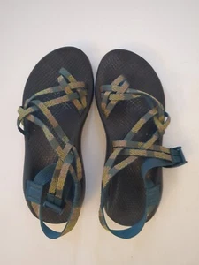 Chaco ZX2 Classic Womens Size 8 WIDE Sandals Dagger Green Strappy Outdoor Hiking - Picture 1 of 5