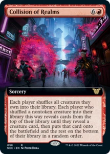 [4x] Collision of Realms - Extended Art Near Mint, English Neon Dynasty Commande - Bild 1 von 1