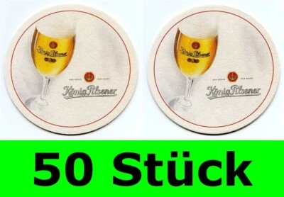 50 Stück Bierdeckel König Pilsener Duisburg Bar Party Theke Tresen Untersetzer